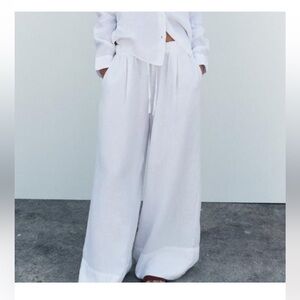 NWT ZARA VACATION blogger fav  LINEN PANTS size XXL
🚨FIRM PRICE NO DISCOUNT